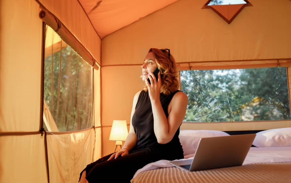 Unlike traditional camping, glamping offers various amenities and services such as gourmet meals, spa services, guided outdoor activities, and sometimes even Wi-Fi.
