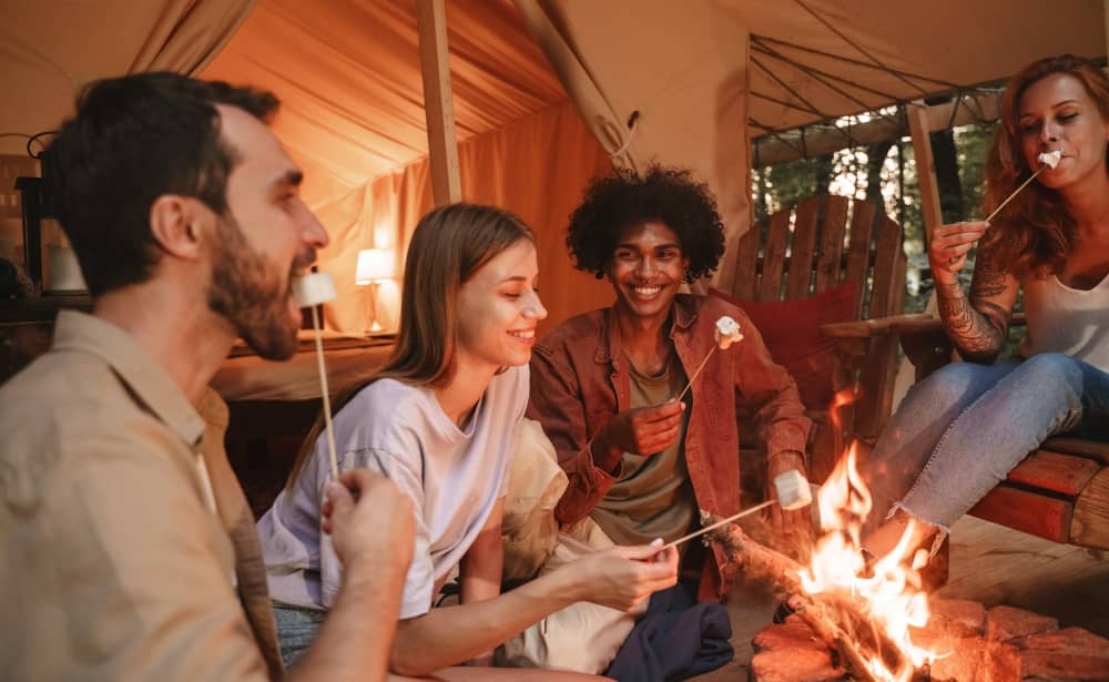 Glamping has gained popularity because it offers a middle ground between the rustic experience of camping and the comforts of a luxury hotel.