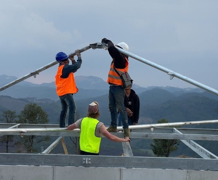 Our Laos construction team